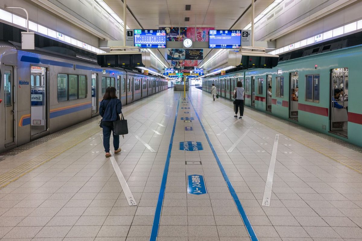 A modern commuter rail platform serving Old Klang Road